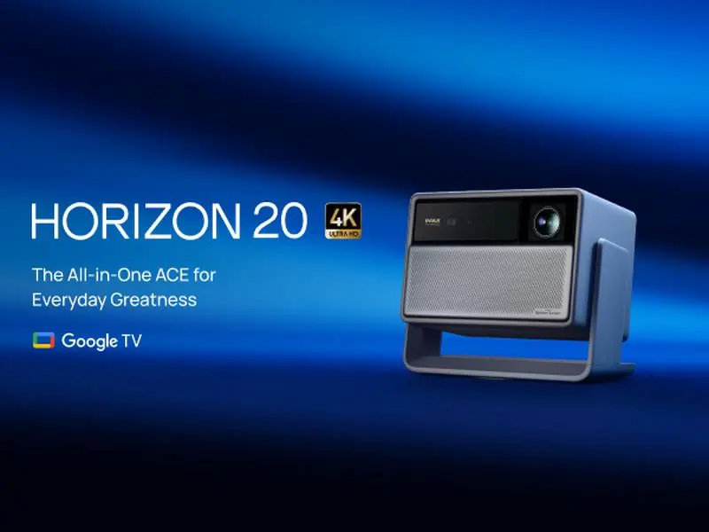 XGIMI HORIZON 20 4K RGB Triple Laser Home Projector, 3200 ISO Lumens, Google TV with Licensed Netflix, Optical Zoom & Lens Shift,  IMAX Enhanced, Dolby Vision, 300" Display, 240Hz, 1ms Input Lag