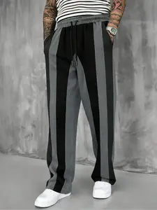 Men's Comfortable Contrast Stripe Sports Pants, Casual Athletic Jogging, Casual Joggers for Daily Use, All-Season Men's Clothing, Perfect Fit Design