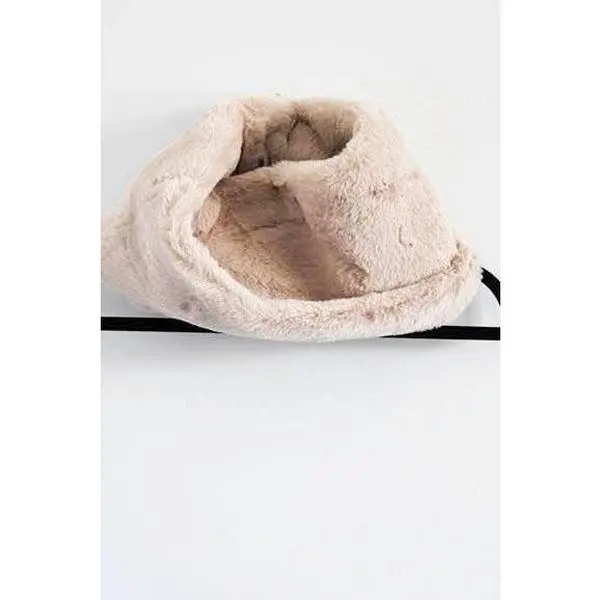 643 Ivory - Faux Fur Snood Scarf
