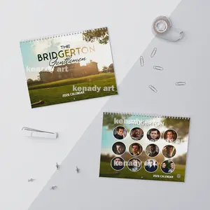 Bridgerton Gentlemen 2026 Wall Calendar Simon Basset Collin Benedict Anthony Bridgeton Brothers Calendar Movies Gift For Fan  High-Quality Paper Large Vibrant Images