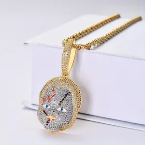 Men's Hip Hop Style Ghost Pendant Necklace