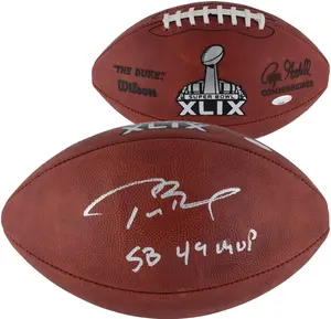 Tom Brady New England Patriots Autographed Super Bowl XLIX Pro Football with "SB 49 MVP" Inscription - Fanatics Authentic Certified