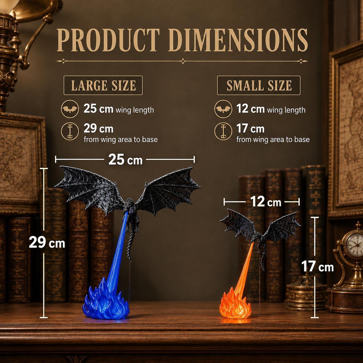 Dragon Flame Book Nook With Light 3D Printed Fire Breathing Dragon dragon-flame-book-nook-with-light-3d-printed-fire-breathing-dragon