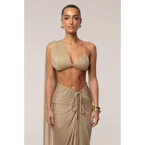 Gold Nocturne Draped Top