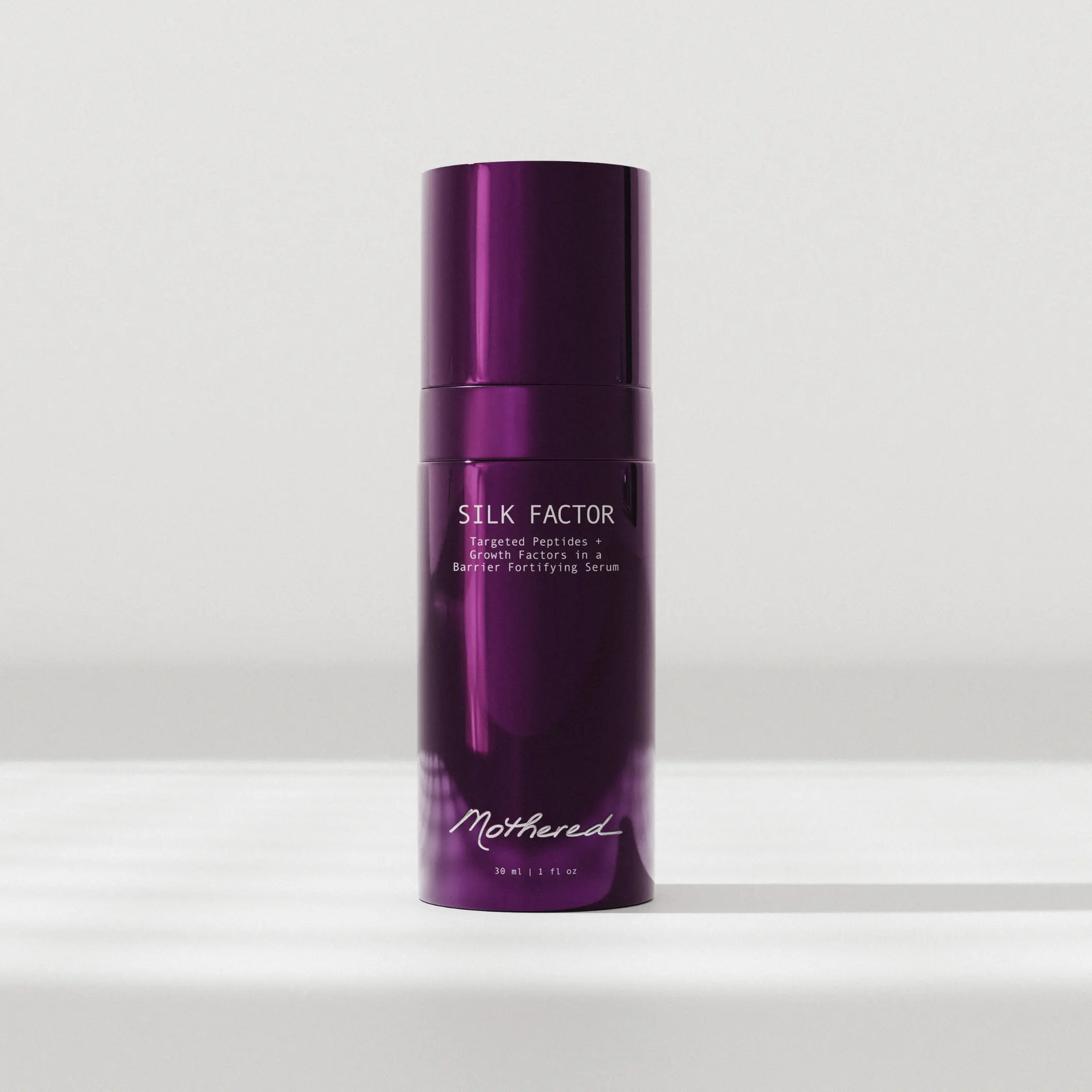 SILK FACTOR: 8.5% Targeted Peptides + 2% Growth Factors in a Barrier Fortifying Serum