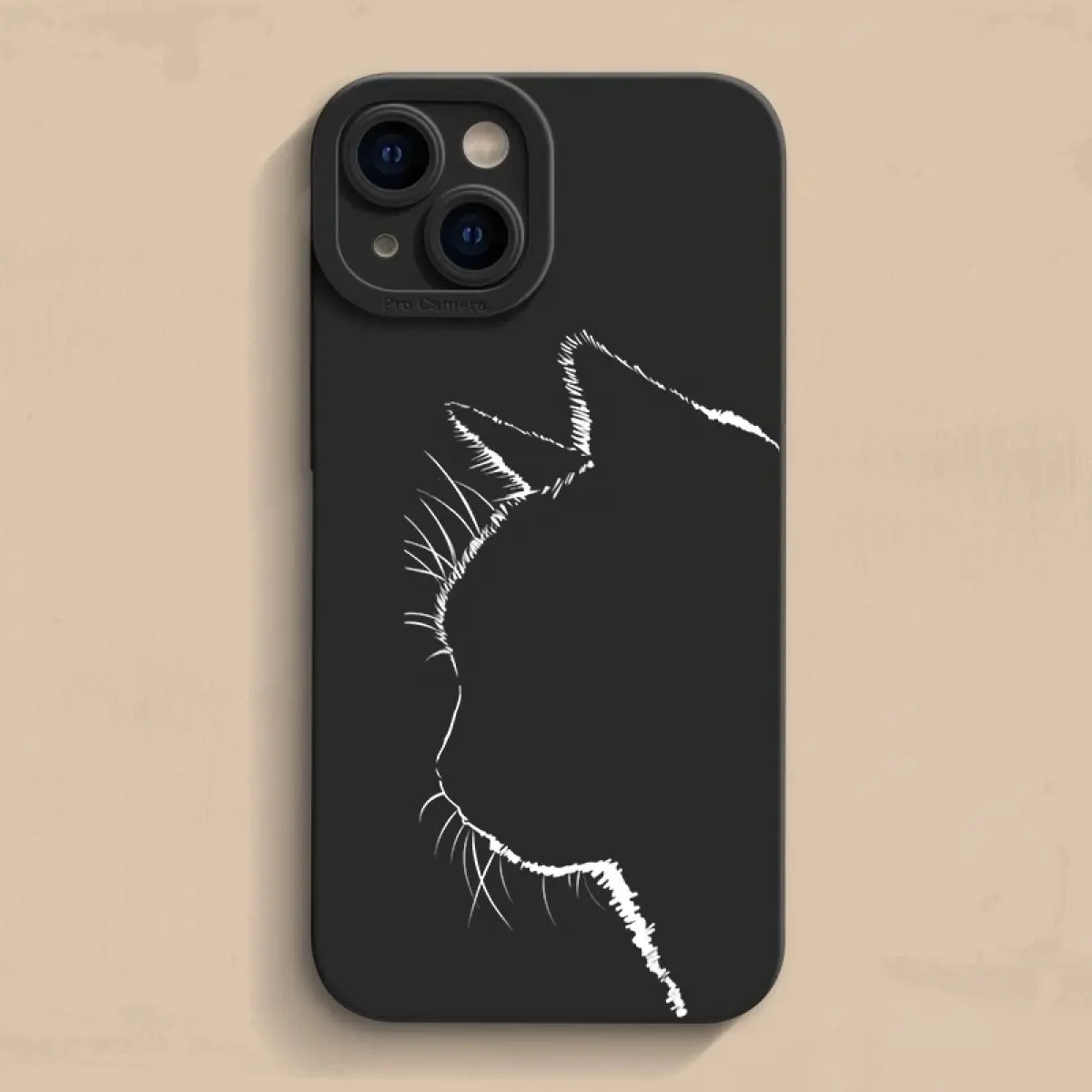 Slim Fit Shockproof TPU Cellphone Casing - Cute Line Art Cat Design, Handheld Wireless Compatible, Drop Protection for iPhone 17,17 Pro Max,16,16E,15,14 Plus,13,12,11,XS,XR,Mini & Multi-Model iPhones, Accessories