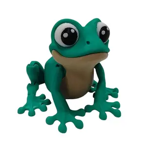Cute Frog 3D Printed Articulating Figurine