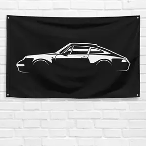 For Porsche 993 Car Fans 3x5 ft Flag Garage Gift Wall Banner