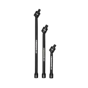 GearWrench 329-84453 0.37 in. Drive X-Core Impact Ratchet Extension Set, 3-Piece Standard Hand Tool, Ratchet Extension Standard