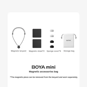 【Accessories】BOYA necklace and magnetic accessories only suitable for BOYA MINI microphone Portable Audio Lanyard