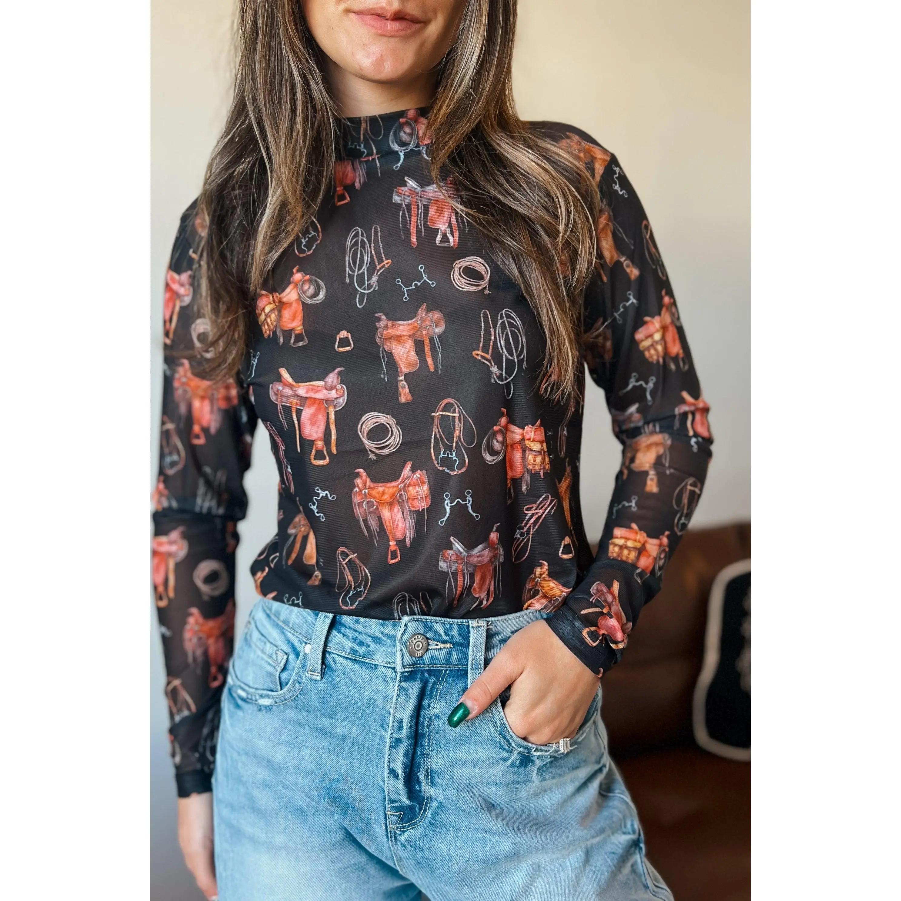 Wild Tack Mesh Top