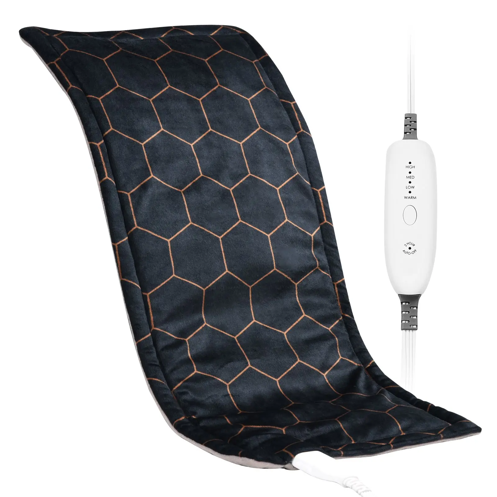 【DealsForYouDays】VEVOR Far Infrared Heating Pad, 12x 24 Weighted Heating Pad with Far Infrared Therapy, 4 Temperature Settings, 2-hour Auto-off, Electric Heating Pad for Back Neck Shoulder Abdomen Pain Relief