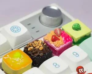 Sweet Treats Artisan Keycaps | Handmade Ice Cream & Cake Designs | Matcha, Strawberry, Chocolate, Passion Fruit | For Cherry MX Mechanical Keyboards