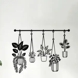 Plant Hanging Rack Design Wall Decor, 1 Count Modern Simple Garden Decor, Easy To Hang, Ideal Gift for Plant Lovers