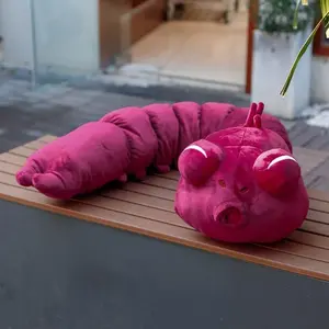 1.3m Long Worm Plush Toy, Cute Monster Worm Huggable Stuffed Animal, Kawaii Decor Toy, Birthday Gift for Fans, Home Decoration, Room Decoration Toys, Birthday Gift Idea