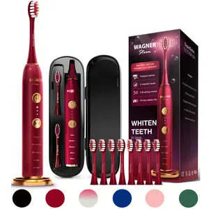 Wagner Stern WHITEN+ Edition. Smart Electric Toothbrush with Pressure Sensor. 5 Modes, 3 Intensity Levels, 8 Dupont Bristles, Premium Travel Case.