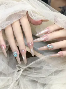 Icy Blue Crystal Nail Gems Luxury Nail Accessories
