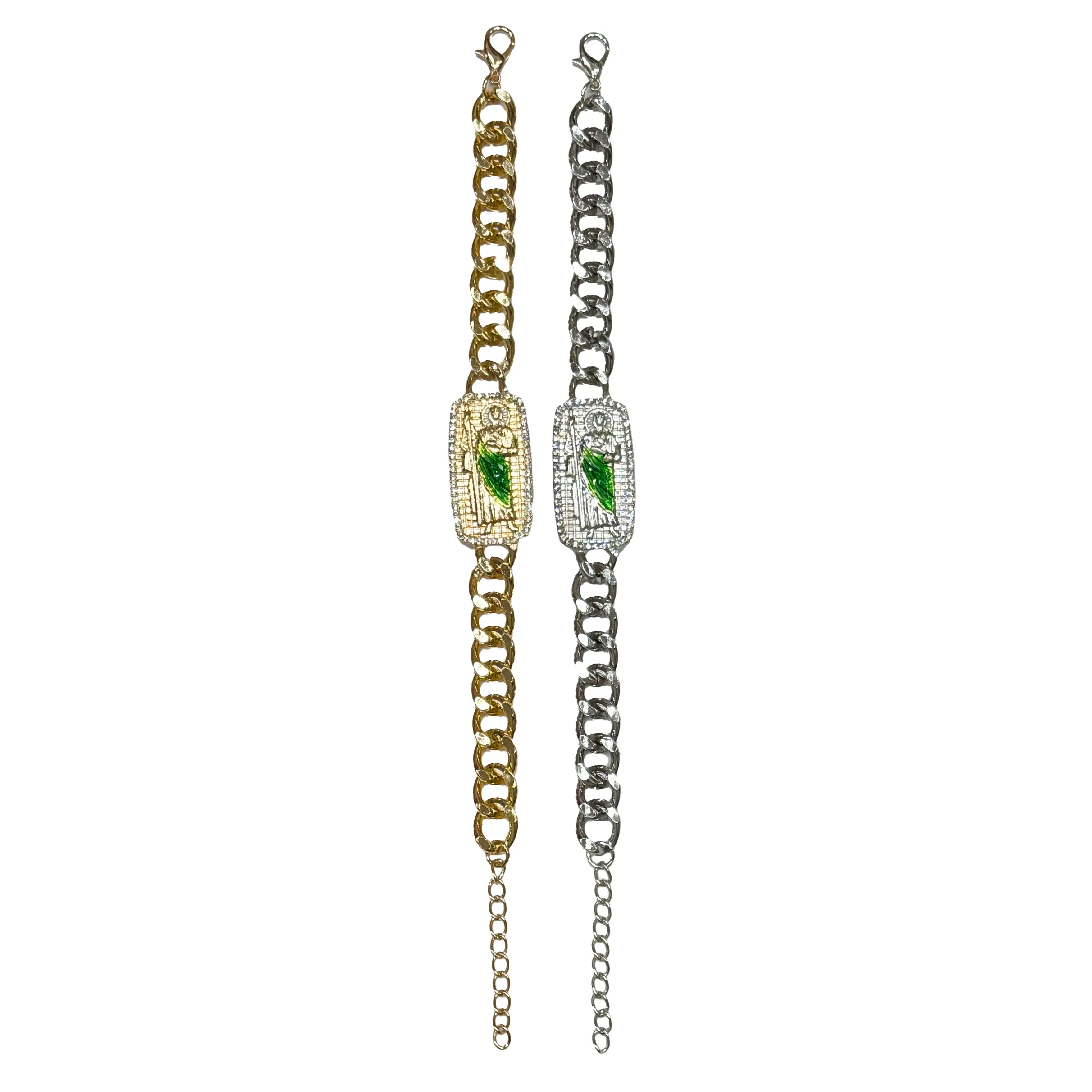 San Judas Chain Bracelet with Pendant