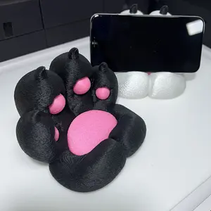 kawaii cat paw 3D printed Desktop stand, perfect for phones, decor pieces, and other multi-purpose use on your desk. Great as a gift for self-expression