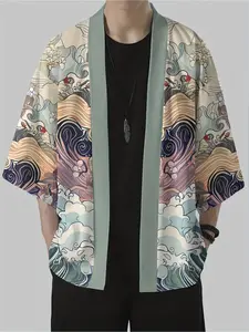 Men's shirts, kimonos, long robes and cardigans are fashionable