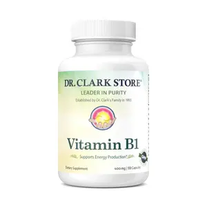 Vitamin B1 (Thiamin), 400 mg 100 capsules