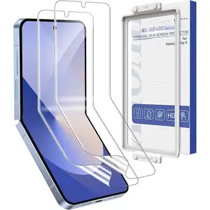 2 Pack for Samsung Galaxy Z Flip 6 Screen Protector Easy to Install, Hydrogel Film Touch Sensitive HD Screen Protector for Galaxy Z Flip 6, Soft EPU Film Full Covered, Scratch Recovery