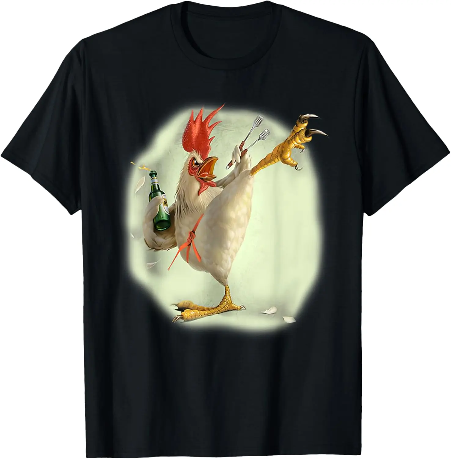 100% Cotton Funny Chicken Farmer T-Shirt