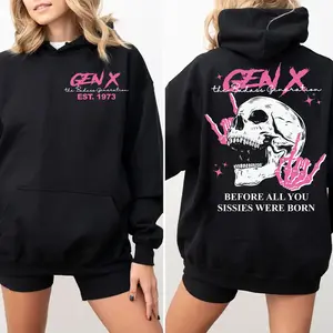 Generation X Custom Year Badass Generation Hoodie, Custom Year Of Birth Hoodie, Generation X Hoodie - 100% Cotton Top Unisex Comfort Womenswear Men