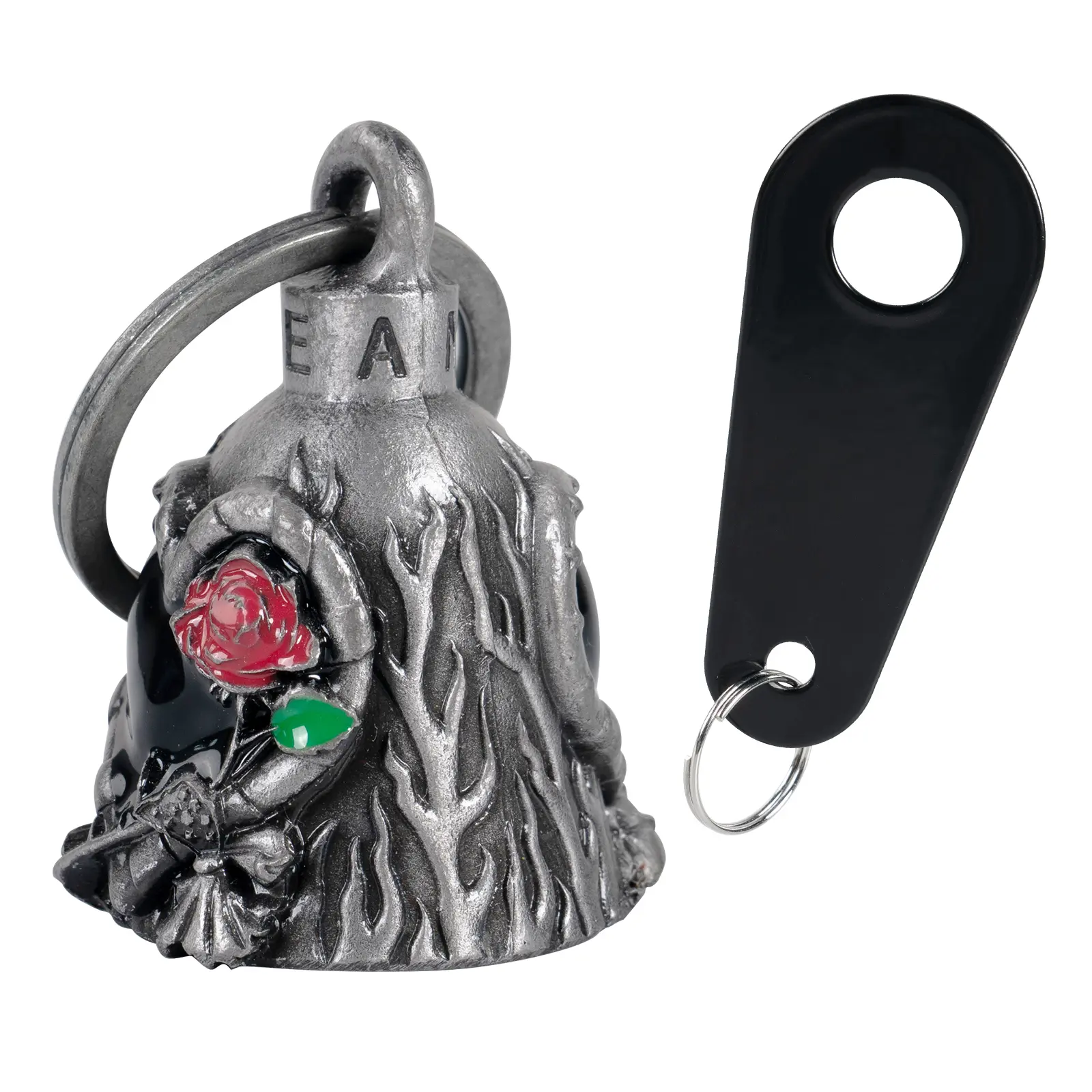 Dream Apparel Christmas/Halloween Bell, Gremlin/Guardian Motorcycle Bell/Motorcycle Key Chain for Bikers Women Men W/Hanger,Biker Bell for Riders,Good Luck Riding Bell Spirit Bell Moto Accessories