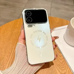 Luxury Plating AG Frosted Magnetic Phone Case For Xiaomi 17ULTRA 17 Pro Max 15 14 15s 15t 14t Pro Wireless Charge Cover