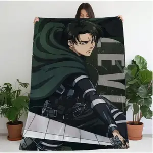 Anime Attack On Titan  Blanket, Ultra-Soft Digitally Printed  Throw, Comfortable for All Season, Perfect for Travel, Camping, And Napping,Cloud-like touch