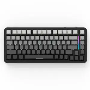 ATTACK SHARK M86 Wireless Keyboard, Rechargeable Lighted Mechanical Keyboard with RGB Backlight, Ergonomic Keyboard for Gaming, Office, Home