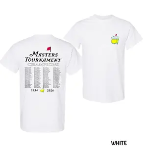 Master Golf 2026 Tournament Shirt – Augusta National Inspired Champions Tee, Classic Cotton Sports Apparel, Trendy Golf Fan T-Shirt for Men Women
