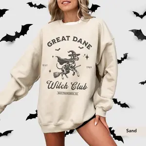 Great Dane Witch Club Sweatshirt, Great Dane Halloween, Great Dane Shirt, Great Dane gift, Great Dane, Great Dane Halloween shirt