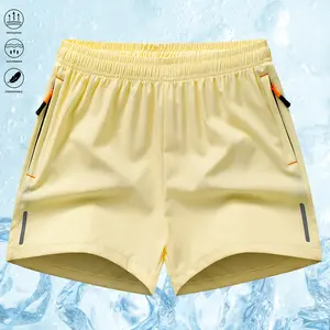 Women’s athletic shorts—quick-drying and breathable, solid color, zippered pockets and elastic waistband—ideal for summer workouts, everyday wear at home, and more. Summer women’s shorts; women’s shorts.,summervibes