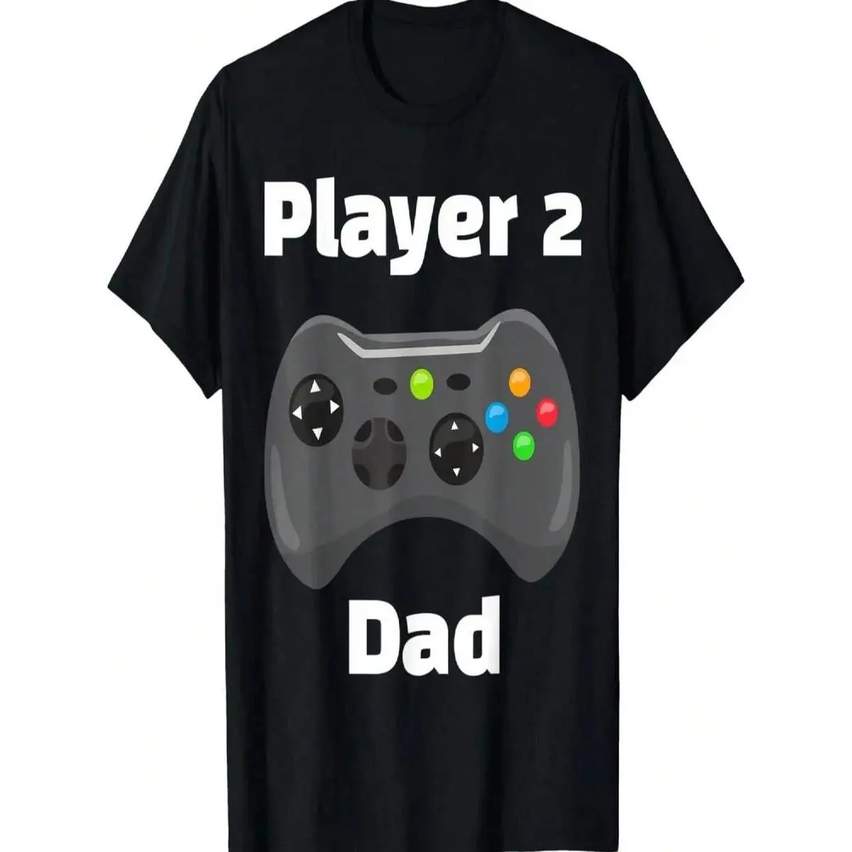 Mens Player 2 Dad - Funny Father And Son Matching Gamer Gaming T-Shirt