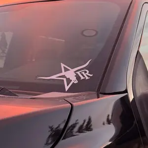 Iron Ranch Sticker - Premium Vinyl Decal for Cars & Trucks - Durable & Weather Resistant - White Star Logo - DM for other colors