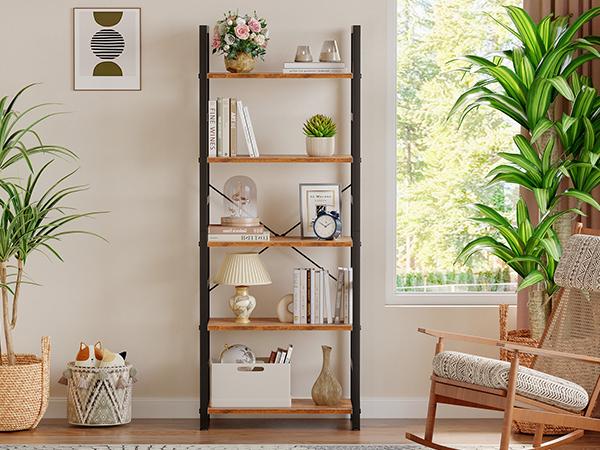 5 Tiers Bookshelf, Classically Modern White Bookshelf, Book Rack, Storage Rack Shelves in Living Room/Home/Office, Books Holder Organizer for Books/Movies 5 Tiers Bookshelf, Classically Modern White Bookshelf, Book Rack, Storage Rack Shelves in Living Room/Home/Office, Books Holder Organizer for Books/Movies