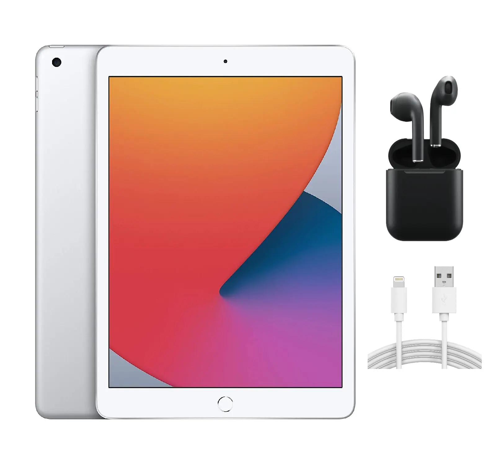 Refurbished iPad 8th Gen (WiFi) A2428 Acceptable Condition with Wireless Earbuds & 1 Year Warranty