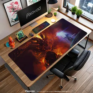 Gandalf vs Balrog Mouse Pad - Epic Lord of the Rings Bridge Scene, Fantasy Gaming Desk Mat, LOTR Fan Gift