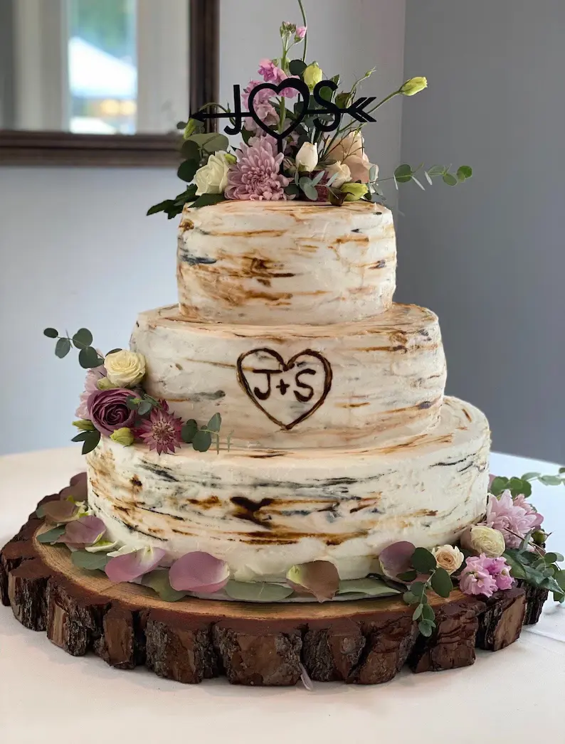 Wood Slice Cake Stand! Wedding cake stand, rustic wedding decor, wood log cake stand, cake base, cake holder, smash cake stand!