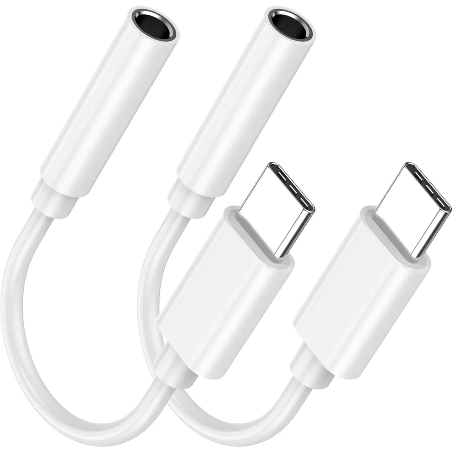 2 Pack USB C to 3.5mm Female Headphone Jack Adapter for iPhone 15, [MFi Certified] Type C to Aux Audio Dongle Adapter Cable Cord for iPhone 15/15 Plus/15 Pro/15 Pro Max, Galaxy S24 S23 S22 S21 Ultra, Accessories, Connector