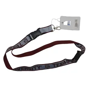 Mesh Reflective Lanyard Texas A&M University 1" NEW STYLE badge holder