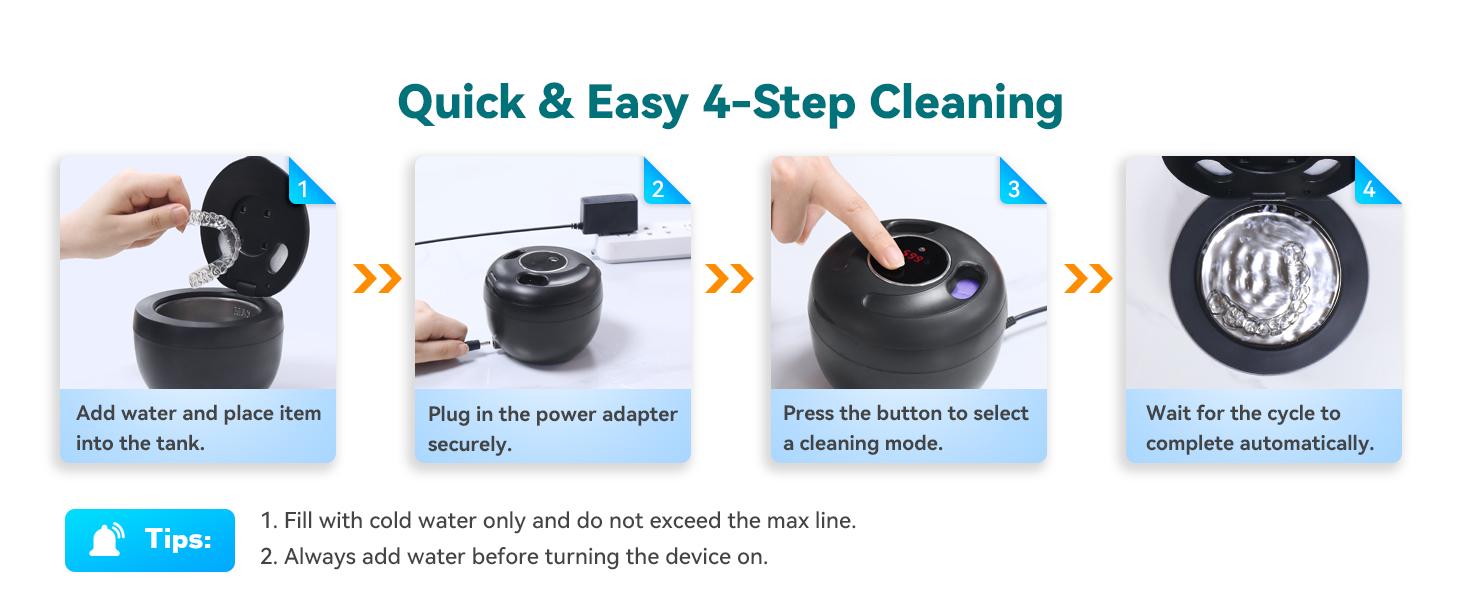Cuzmok Dental Ultrasonic Retainer Cleaner Machine- 45kHz Dental Cleaning Pod with 304 Stainless Steel Tank, UVA& UVC, Digital Timer& 200ML Capacity for Braces, Mouth Guards, Dentures, Aligners, Night Guards, Toothbrush Heads, Jewelry, Home and Travel Use Cuzmok Dental Ultrasonic Retainer Cleaner Machine- 45kHz Dental Cleaning Pod with 304 Stainless Steel Tank, UVA& UVC, Digital Timer& 200ML Capacity for Braces, Mouth Guards, Dentures, Aligners, Night Guards, Toothbrush Heads, Jewelry, Home and Travel Use