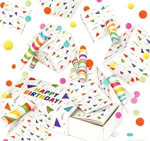 Happy Birthday Surprise Explosion Box – DIY 3D Pop Up Photo & Postcard Keepsake Gift Box with Confetti, Creative Memory Holder for Everyone