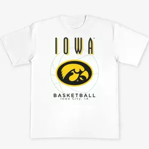 [MADE IN US] Hawkeyes T-Shirt - Minimalist Basketball Graphic Tee - Clean Streetwear for College Hoops Fans