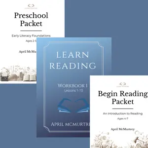 Learn Reading Preschool, Begin Reading, Workbook 1 Bundle