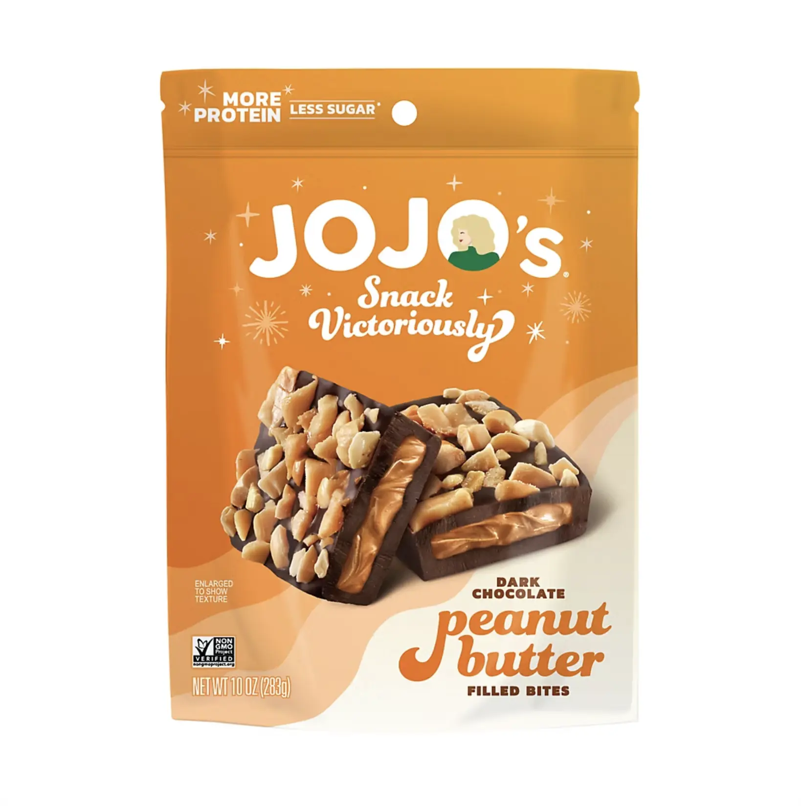 JOJO's Dark Chocolate Peanut Butter Filled Bites 10 oz