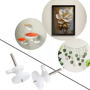 40 Strong Invisible Wall Hooks, Wall Mountable for Hanging Pictures, Perfect for Wedding Photos, Embroidery, Art Prints, No-Drill Mini Nails