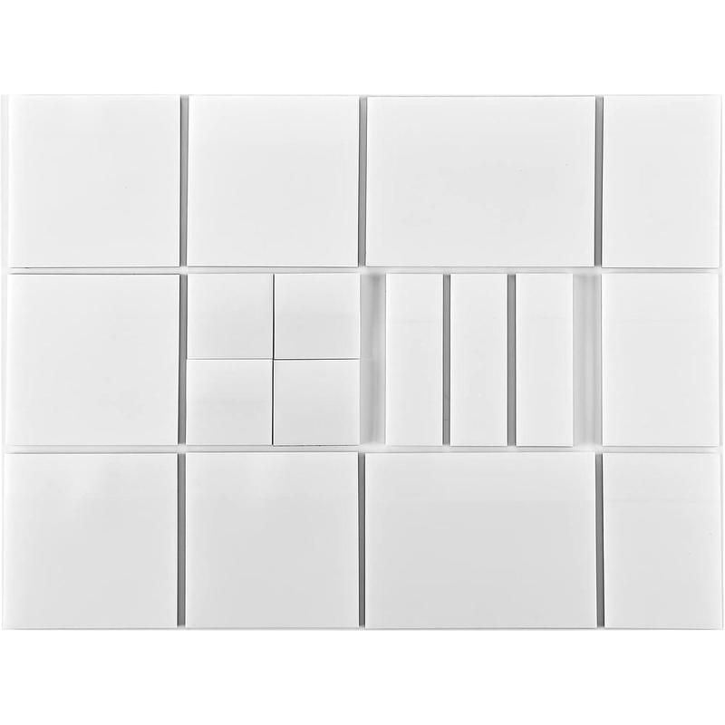 850 count Transparent Sticky Notes Pad, Clear Sticky Notes for Books Message Reminder,  Self-Adhesive Translucent Sticky Notes, 17 Packs (1.5"x1.5", 3"x1", 3"x2", 3"x3", 3"x4")